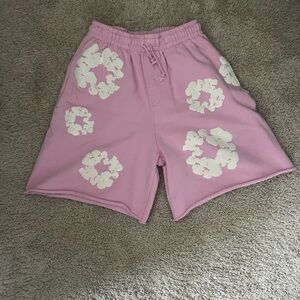 Pink Mens Denim tears shorts